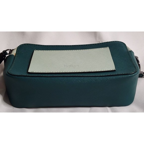 BOTKIER Cobble Hill Small Square CROSS BODY Emerald/Green Combo EuC - Picture 7 of 7